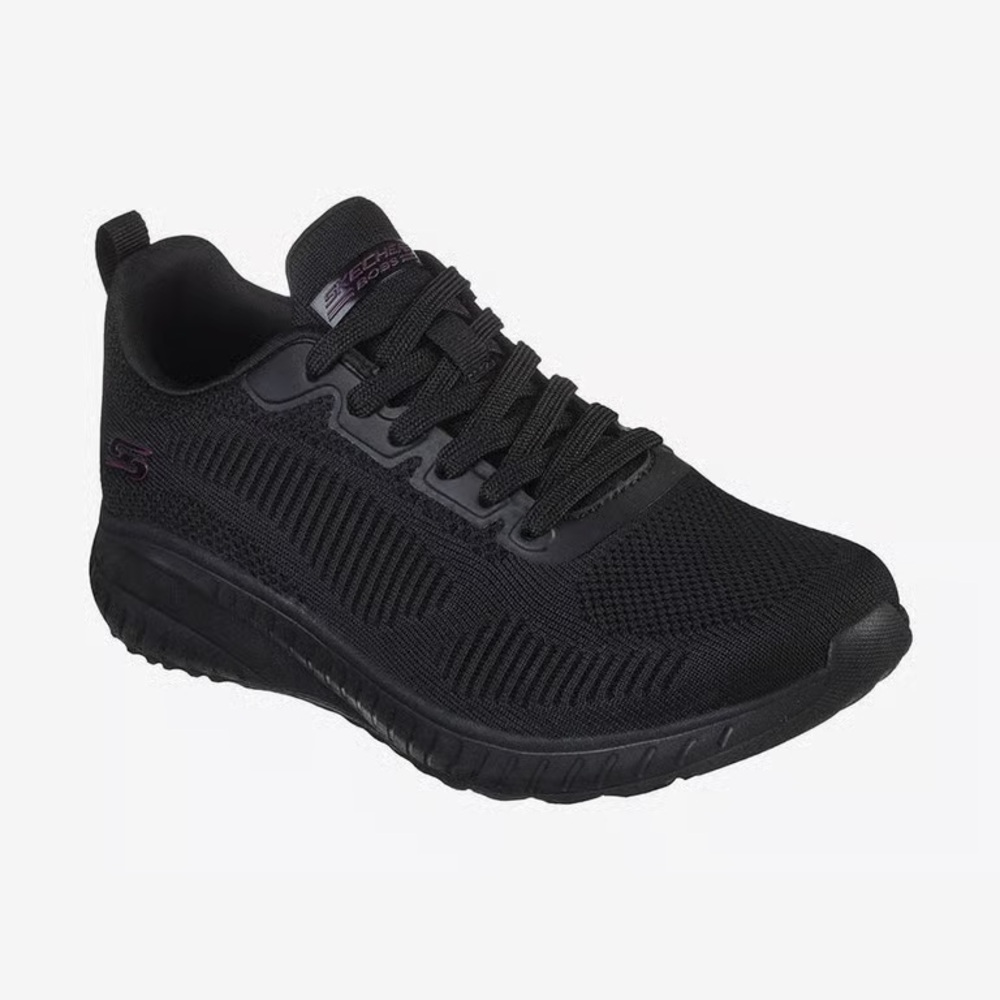Women’s Skechers BOBS Memory Foam All Black Sneakers- Size 6.5 - Picture 1 of 12